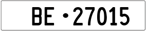 Trailer License Plate